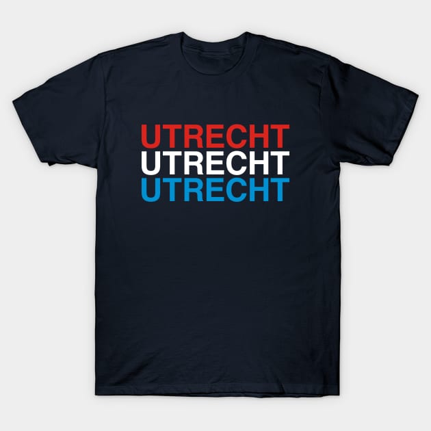 UTRECHT Dutch Flag T-Shirt by eyesblau